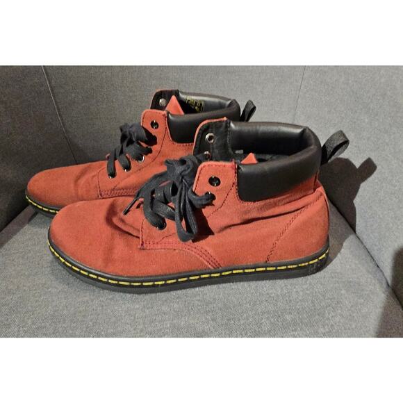 Dr Martens Maelly boots Cherry Red canvas US 10 women - Picture 2 of 10